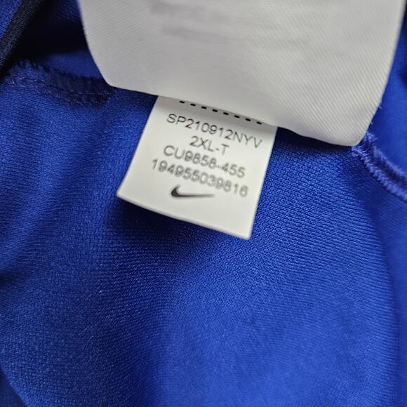 Nike Logo Polo Shirt Size XXL Stripe Dri-Fit Stretch Golf Performance CU9858-455 - Picture 8 of 11